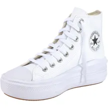Converse CHUCK TAYLOR ALL STAR MOVE PLATFORM LEATHER in Weiss,