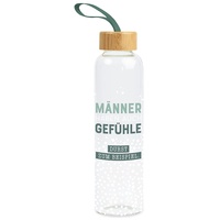 Grafik-Werkstatt Trinkflasche aus Glas mit lustigem Spruch | mit