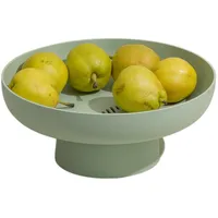 CWW onefitow Obstschale Multifunktionaler Abfluss Obst Snack Kuchen Aufbewahrungsregal