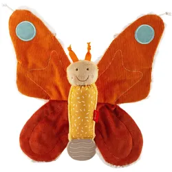 sigikid Baby Knister Schmetterling | Kuscheltiere für Kinder | Orange