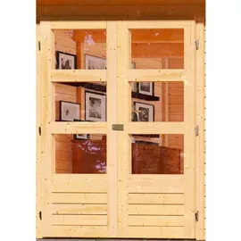 Karibu Amberg 4 2,42 x 2,42 m natur