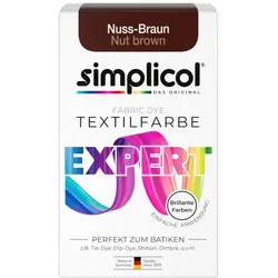 Simplicol Textilfarbe expert Nuss-Braun DE 150g