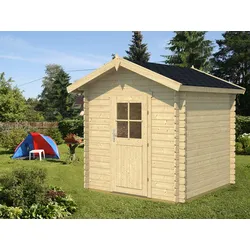 TENE Kaubandus Gartenhaus "BETTY", 28 mm Wandstärke, unbehandelt, 200x200 cm,