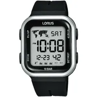 Lorus Herren Digital Quarz Uhr mit Silikon Armband R2351PX9