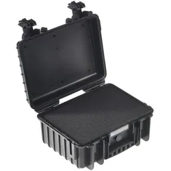 B&W Outdoor Case Type 3000 schwarz mit Schaumstoff Inlay