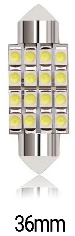 LED-Lampen, 16 SMD 5050, 36 mm, 12 V, weißes Licht