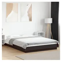 vidaXL Bettgestell 120 x 190 cm Schwarz