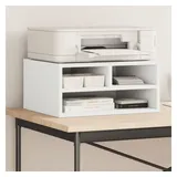 vidaXL Druckerständer Weiß 49x40x22,5 Cm Holzwerkstoff