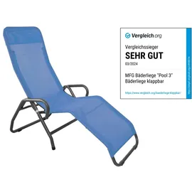 MFG Bäderliege Pool 3 Anthrazit/Blau