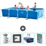 Rechteckiger Frame Pool - 450x220x84 Cm - 5-teilig  Scb121