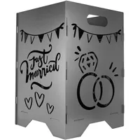EXTRAVAGANT® Feuertonne Feuerkorb Feuerstelle Feuersäule Hochzeit Hochzeitsgeschenk Geschenk ausgefallen besonderes Geschenk zur Hochzeit Hochzeitsgeschenkidee Hochzeitsdeko