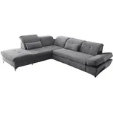 ed-lifestyle polstermöbel ed exciting design Ecksofa, Dunkelgrau, Ausführung:Links & Couches, Wohnlandschaften, Ecksofas