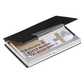 Sigel Visitenkartenetui 9,5 x 6,5 cm Schwarz 20 St.