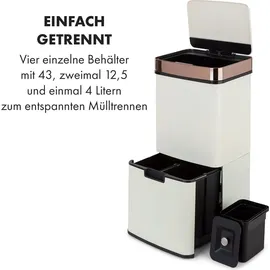 Klarstein Touchless Royal Trash 72 l roségold