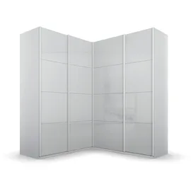 Rauch Quadra Schrank Eckschrank inkl. Türendämpfer, mit Glastüren