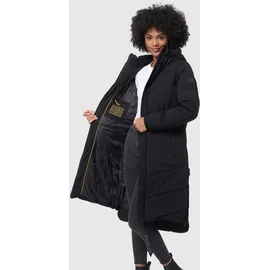 Marikoo Winterjacke "Benikoo", Damen, Gr. XL, schwarz, Obermaterial: 92% Nylon, 8% Elasthan; Futter: 100% Polyester; Wattierung: 100% Polyester; Ärmelfutter: 100% Polyester, Jacken, langer Winter Mantel gesteppt, Topseller