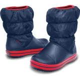 Crocs Winter Puff Boot Kids Stiefel, Navy/Red, 22/23 EU