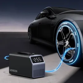 UGREEN Ugreen, 150 PSI 12V do opon samochodowych z wyświetlaczem cyfrowym - szara - Grau