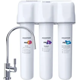 Aquintos Wasseraufbereitung ECO PRO Trio Aktivkohle Wasserfilter weiß