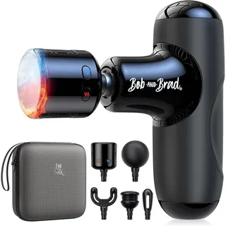 BOB AND BRAD Mini Massagepistole mit Wärme und Kälte, Bob and Brad Q2 Pro Taschengroße Massagepistole für tiefe Gewebemassage, Ultraleiser tragbarer Perkussionsmassagestab zur Schmerzlinderung und Erholung