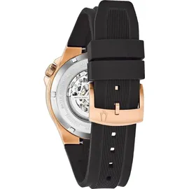 BULOVA Herren Analog Automatik Uhr mit Gummi Armband 98A177