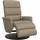 vidaXL Massagesessel Kunstleder 98 x 106 x 98 cm Cappuccino-Braun mit Fußteil
