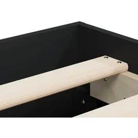 vidaXL Bettgestell mit Schubladen Schwarz 120x200 cm Holzwerkstoff