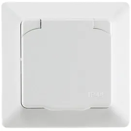 ChiliTec Schuko-Steckdose IP44 Unterputz Weiß