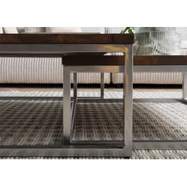 MASSIVMOEBEL24.DE Couchtisch 2er-Set Sheesham braun geölt LOUNGE collection #01