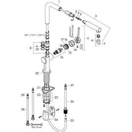 Hansgrohe Talis M54 270 1jet mattschwarz 72808670