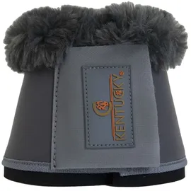 Kentucky Hufglocken Leder mit Fell M Weiß