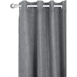 Bruno Banani Verdunkelungsvorhang BRUNO BANANI "Bela" Gr. 1, grau, B:130cm H:145cm, Polyester, Gardinen, blickdicht, meliert, verschiedene Größen