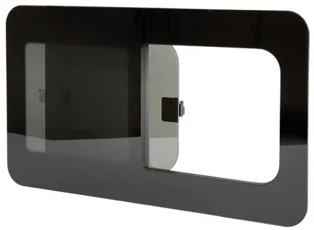 Carbest Echtglas Schiebefenster universal | 800 x 450 mm