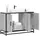 vidaXL Waschbeckenunterschrank 90 x 60 x 33 cm Grau