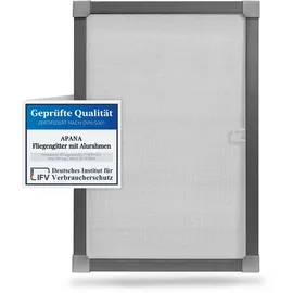 APANA Insektenschutz Fenster 120 x 140 cm anthrazit