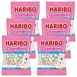 marshmellow Haribo Chamallows Minis mit Vanille Geschmack 200g 6er Pack