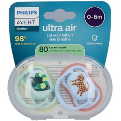 Philips Avent Ultra Air Schnuller +0m Air Schnecke/Hund