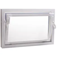 ACO Severin Ahlmann GmbH & Co. KG Kellerfenster Einfachglas ESG Kunststoff Kippfenster weiß, Größe: 60x50cm, wärmeisolierend, Schutzgitter nachrüstbar weiß 60 cm x 60 cm x 50 cm