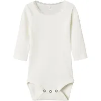 NAME IT Langarmbody Cloud Dancer 62