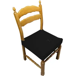 WellHome Stuhlhusse Fleckenabweisend für Sitzfläche 35-50 cm in Schwarz