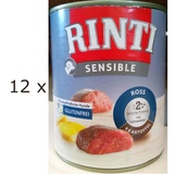 RINTI Sensible Ross, Hühnerleber & Kartoffel 12 x 800 g