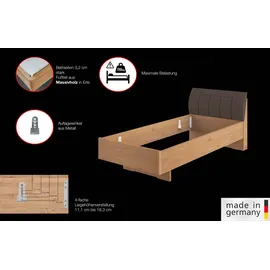 Wiemann Cardiff 90 x 200 cm Braun
