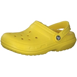 Crocs Unisex Classic Lined clogs and mules shoes shoes, Lemon, 43/44 EU