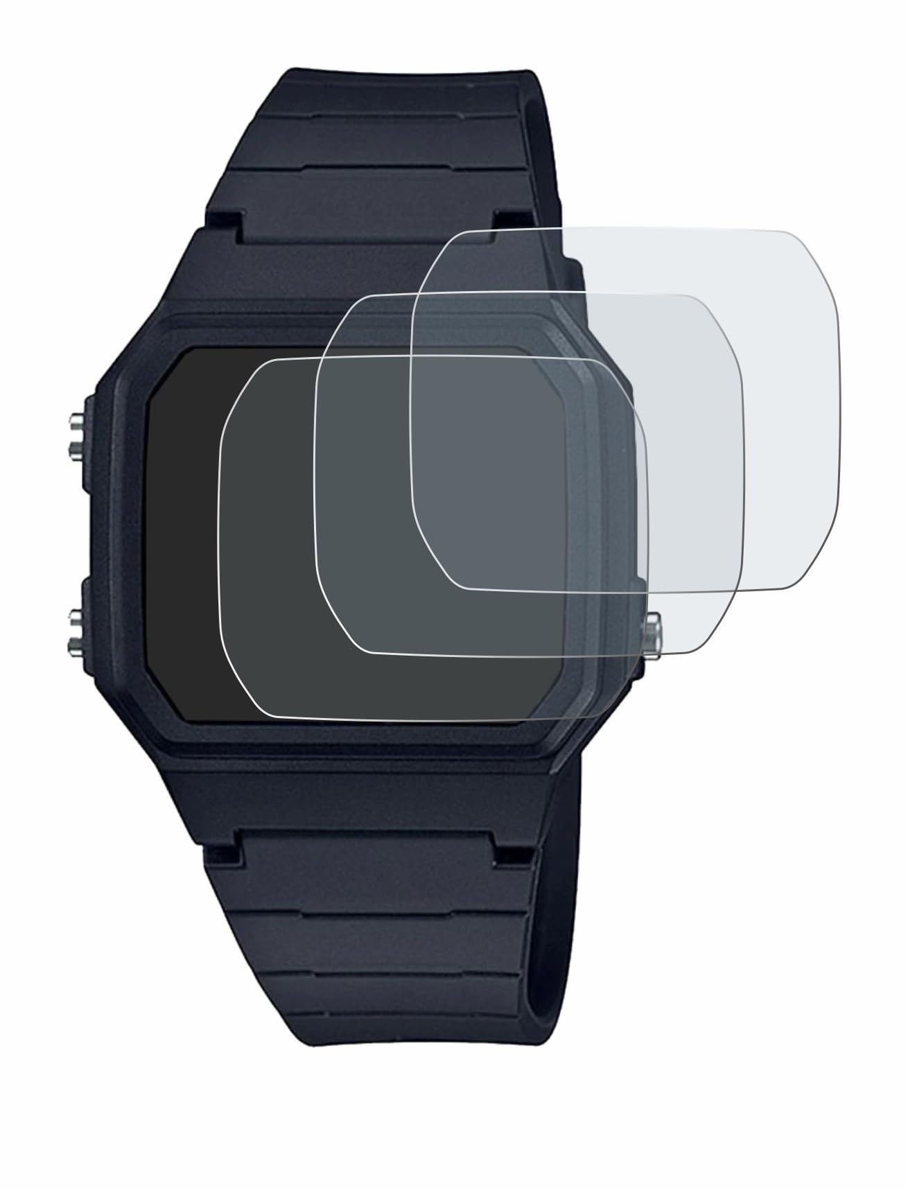 BROTECT Entspiegelungs-Schutzfolie für Casio Unisex F-91W (6 Stück) Matte Displayschutz-Folie, Anti-Reflex, Anti-Fingerprint