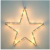 Spetebo Weihnachtsstern Silhouette 30 cm schwarz