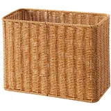 Warmhm Yogamatte Gap-aufbewahrungskorb Zeitschriftenkorb Zeitungsständer Aus Rattan Rechteckiger Korb Aus Rattan Schlanker Rattankorb Aufbewahrungskorb Für Zeitschriften Weidenkorb Plastik Khaki