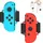 Hurtel 10-in-1 Zubehörpaket für Nintendo Switch Rot/Blau