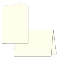 100x faltbares Einlege-Papier für DIN A5 Doppelkarten - naturweiß - 297 x 210 mm (210 x 148 mm gefaltet) - ideal zum Bedrucken mit Tinte und Laser - hochwertig Mattes Papier von Gustav NEUSER
