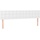 vidaXL Boxspringbett mit Matratze Weiß 200x200 cm Kunstleder - Weiß