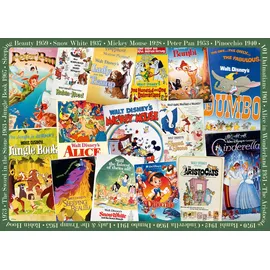 Ravensburger Erwachsenenpuzzle 1000 Teile - Disney Classics - Vintage Movie Poster